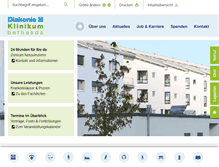 Tablet Screenshot of krankenhaus-bethesda.de